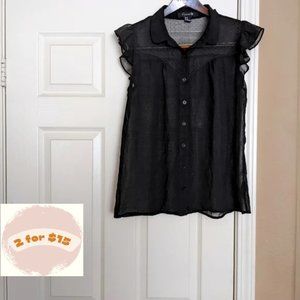 Sheer Black Top
